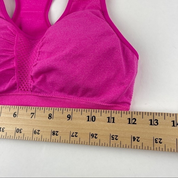 Maze Collection Sports Bra Womens L/XL Pink Padded Pull On - Picture 4 of 7
